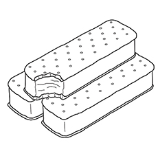Eiscreme-Sandwich