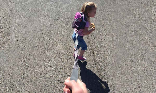 Dad Defends Putting ‘Wild Child’ Daughter On Leash