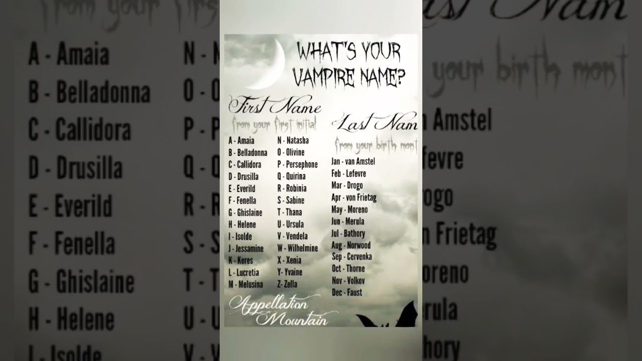 Vampir Namen weiblich: 7 faszinierende Ideen für Charaktere 5 vampir namen weiblich