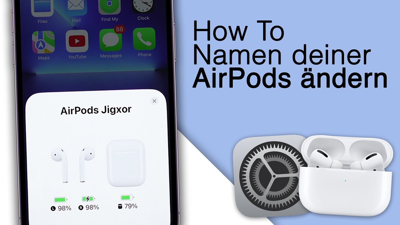 airpods namen ändern