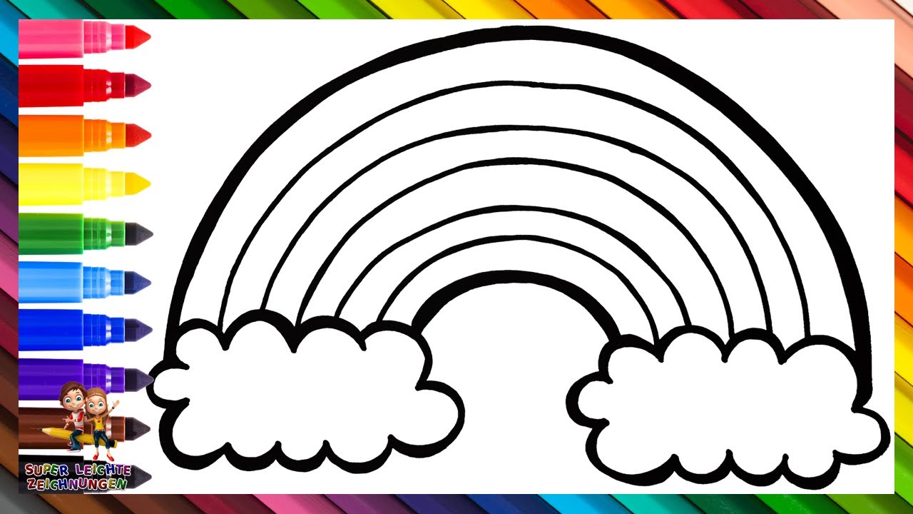 Ausmalbild Regenbogen: 7 kreative Ideen zum Ausmalen! 3 ausmalbild regenbogen