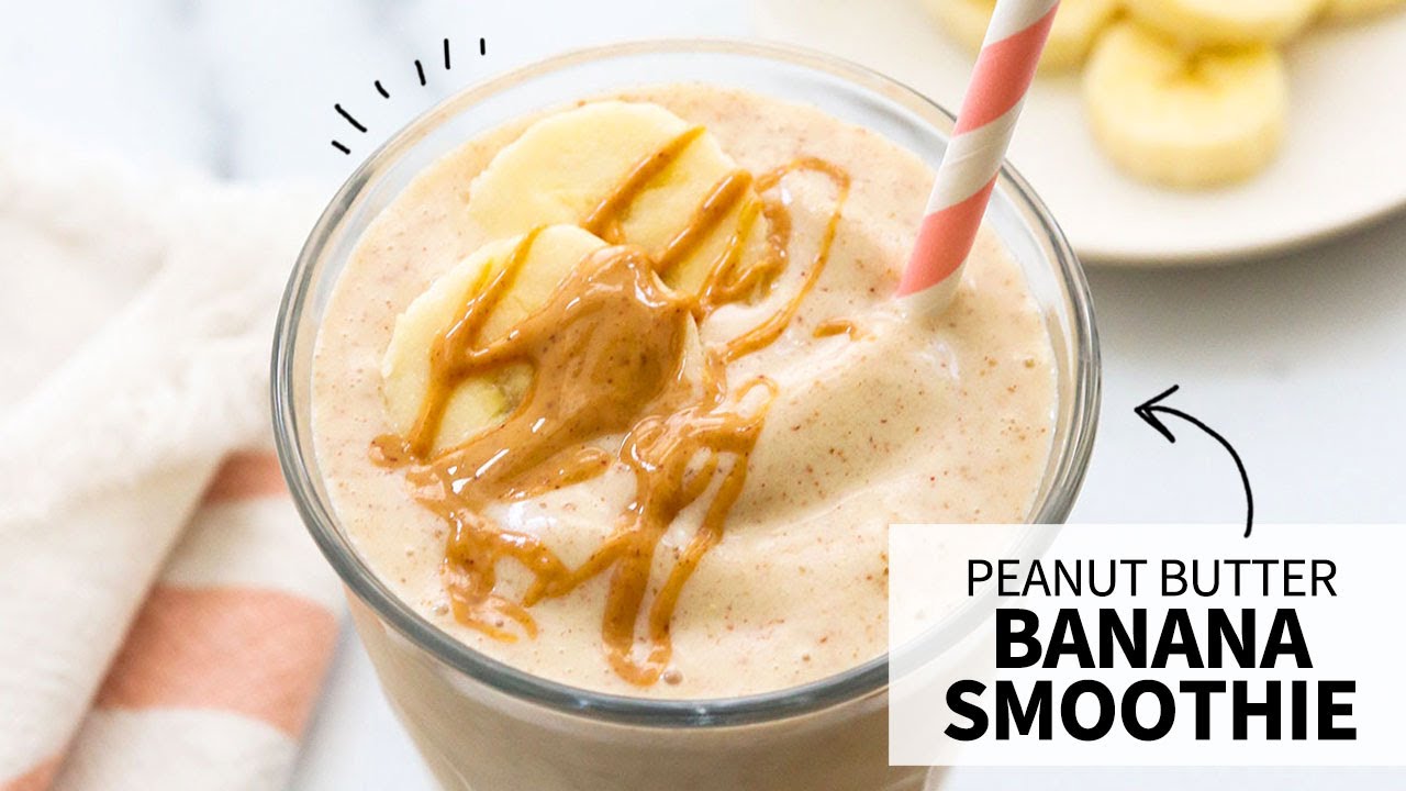 banane erdnussbutter shake