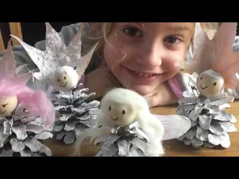 basteln mit tannenzapfen kinder