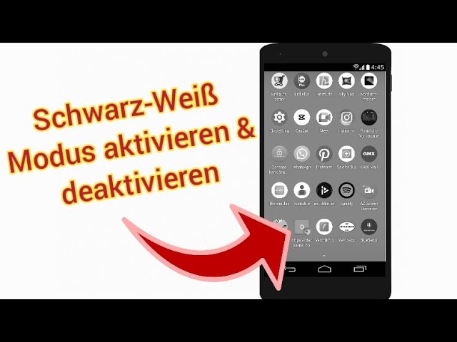 Wie Stelle Ich Mein Handy Auf Schwarz Weiß