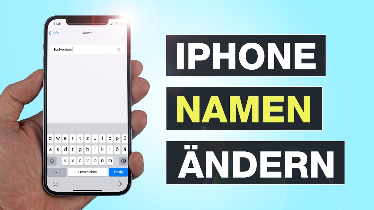 iphone namen ändern