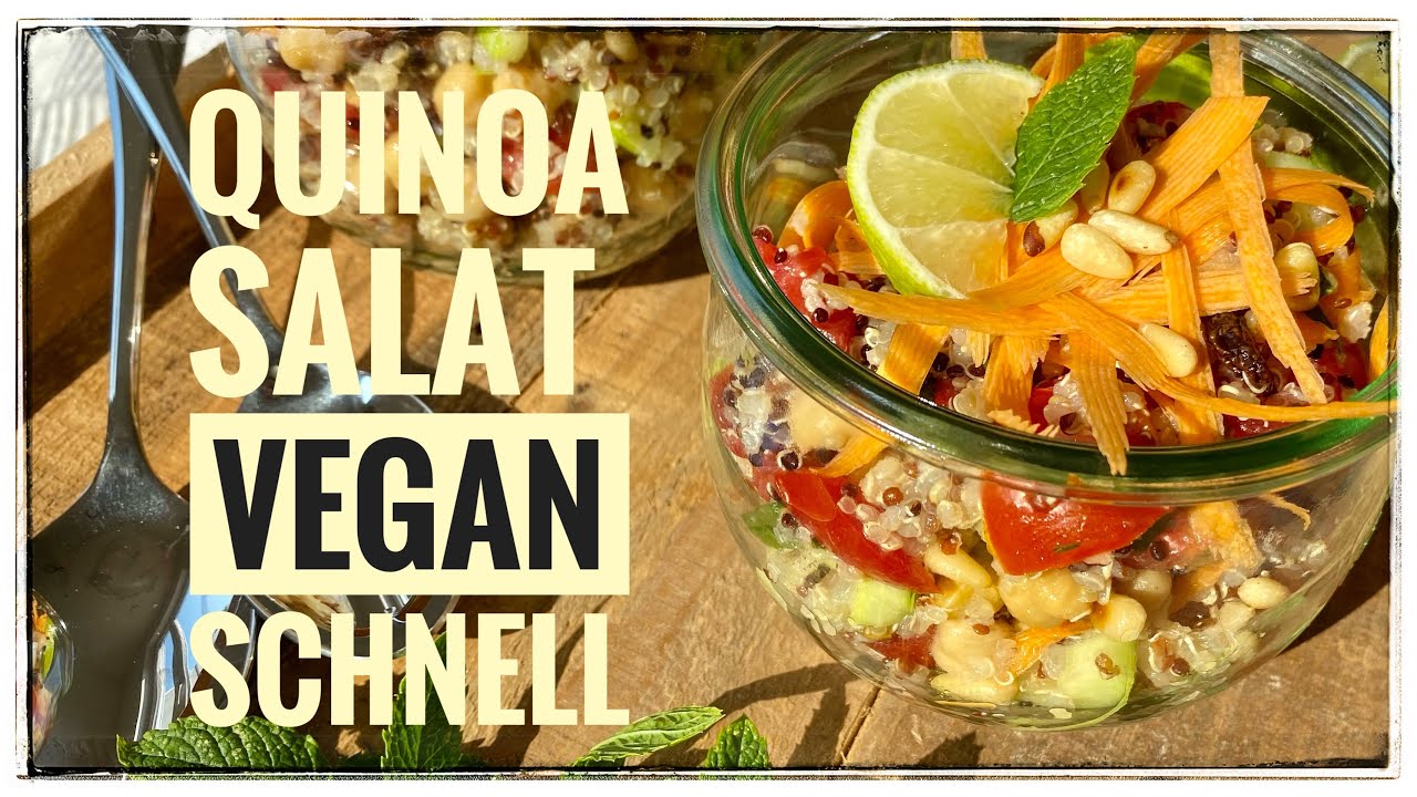 Quinoa Salat mit Kichererbsen 5 gesunde Variationen für jeden Tag 4 quinoa salat mit kichererbsen
