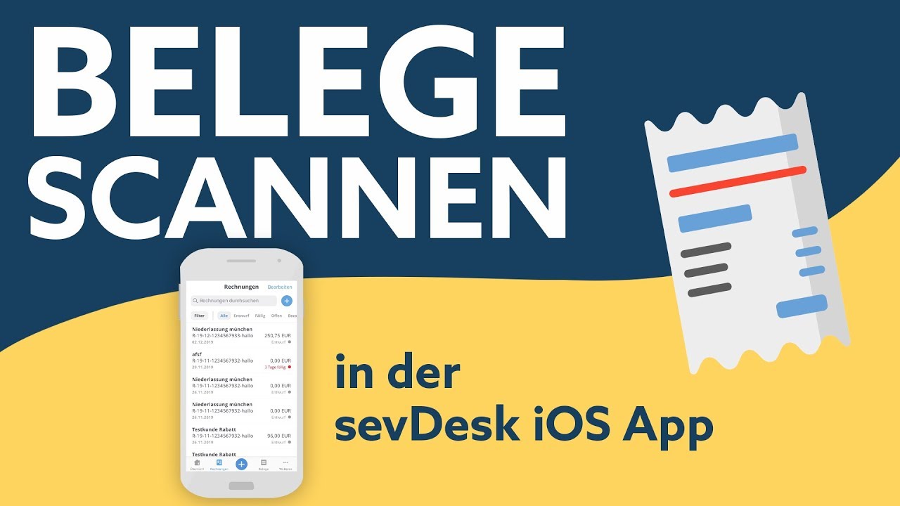 rechnungen scannen app