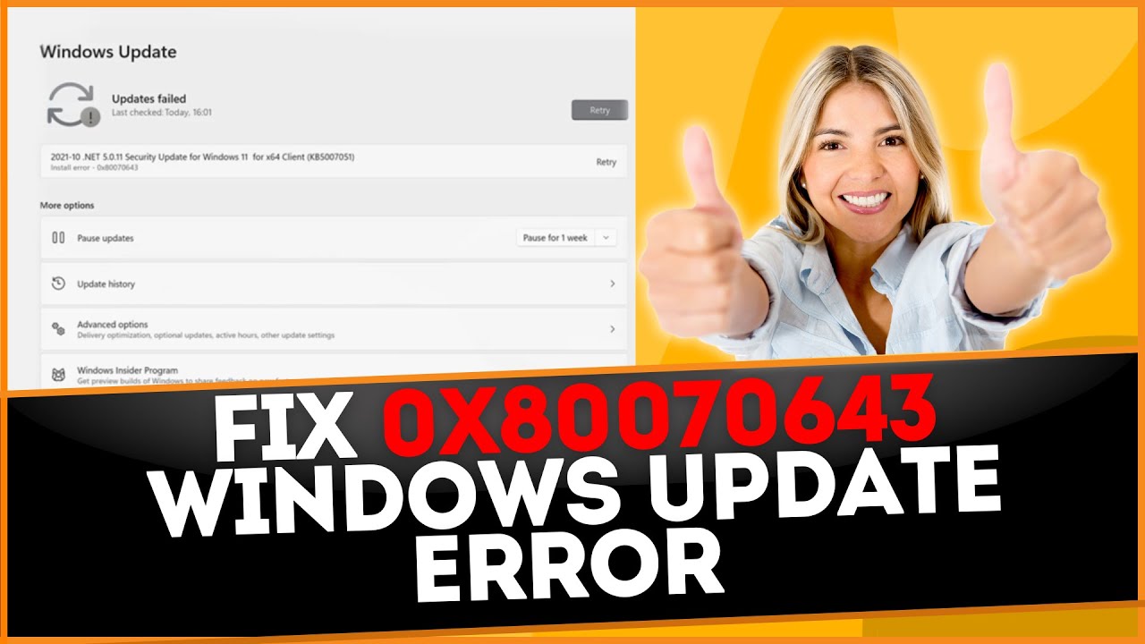windows update 0x80070643