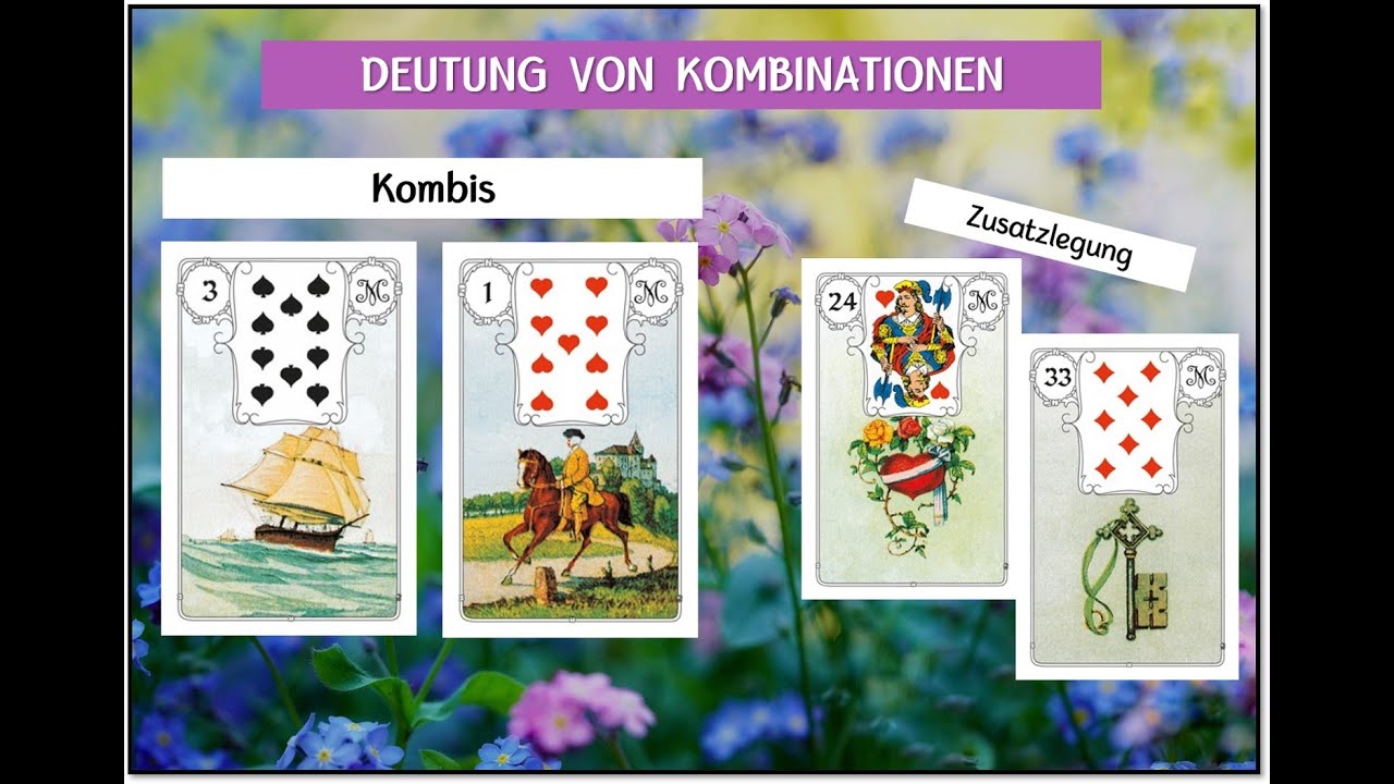 bedeutung lenormandkarten kombinationen