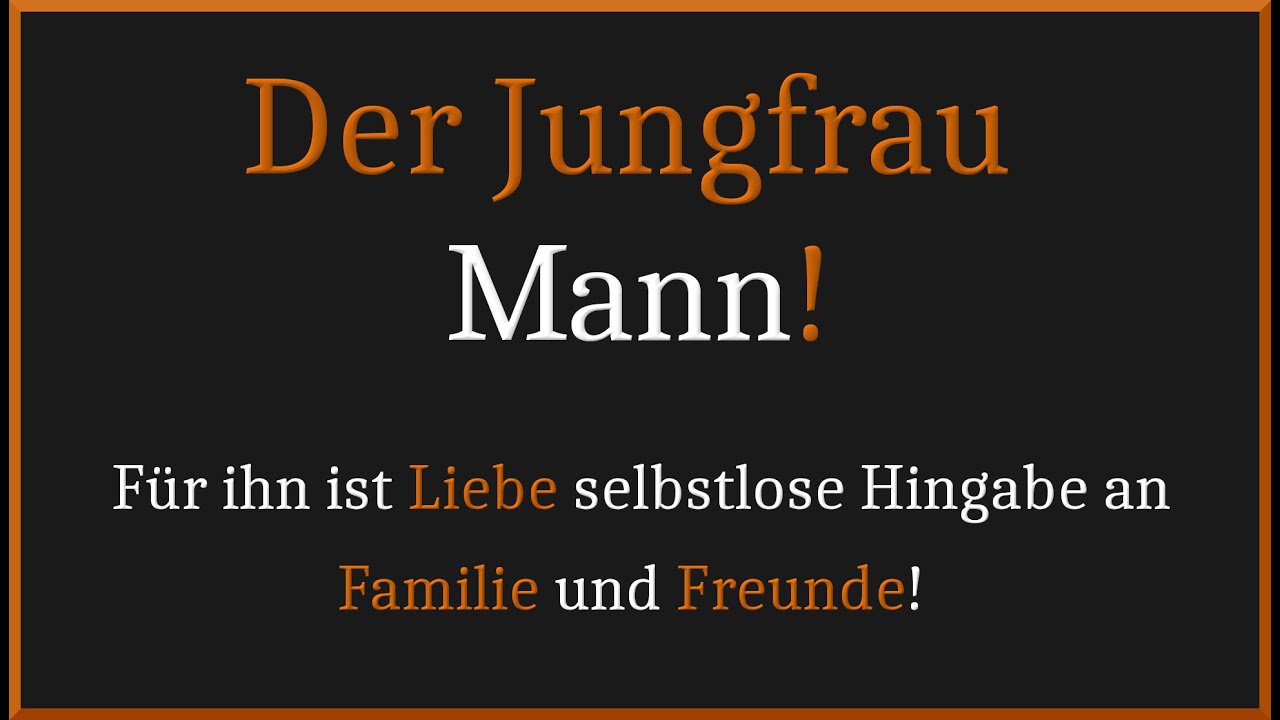 jungfrau mann psychologie