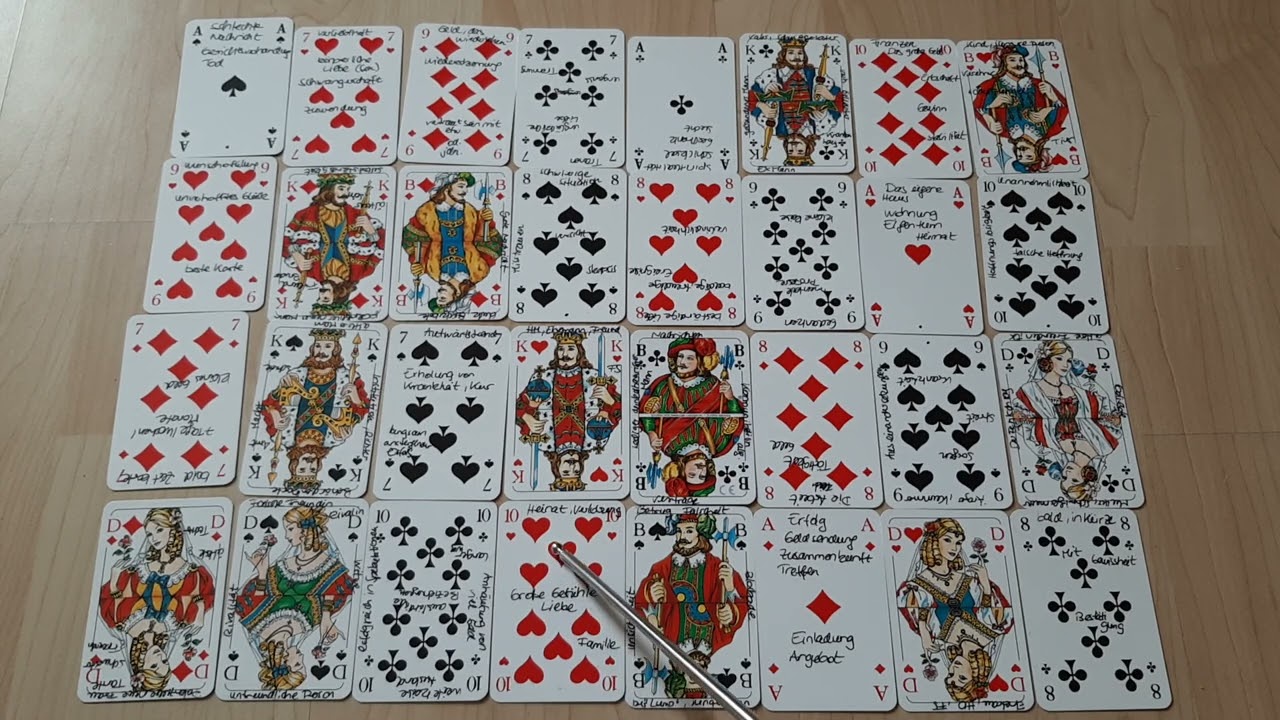 mit skatkarten kartenlegen