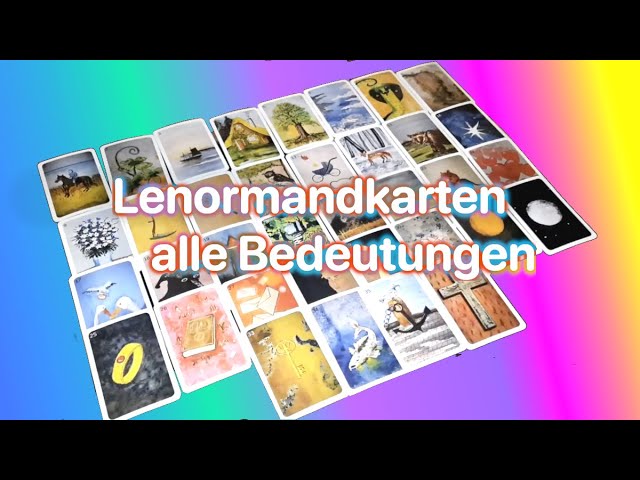 Deutung lenormand: vollständig, einfach – Ratgeber in 10 Schritten 4 deutung lenormand