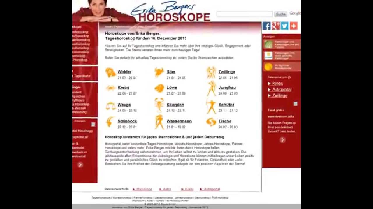 waage horoskop erika berger