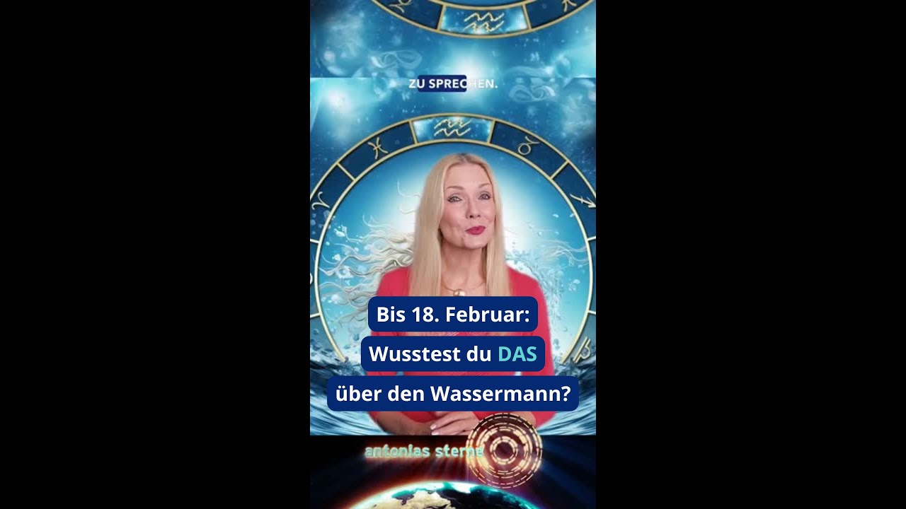 wassermann tageshoroskop heute