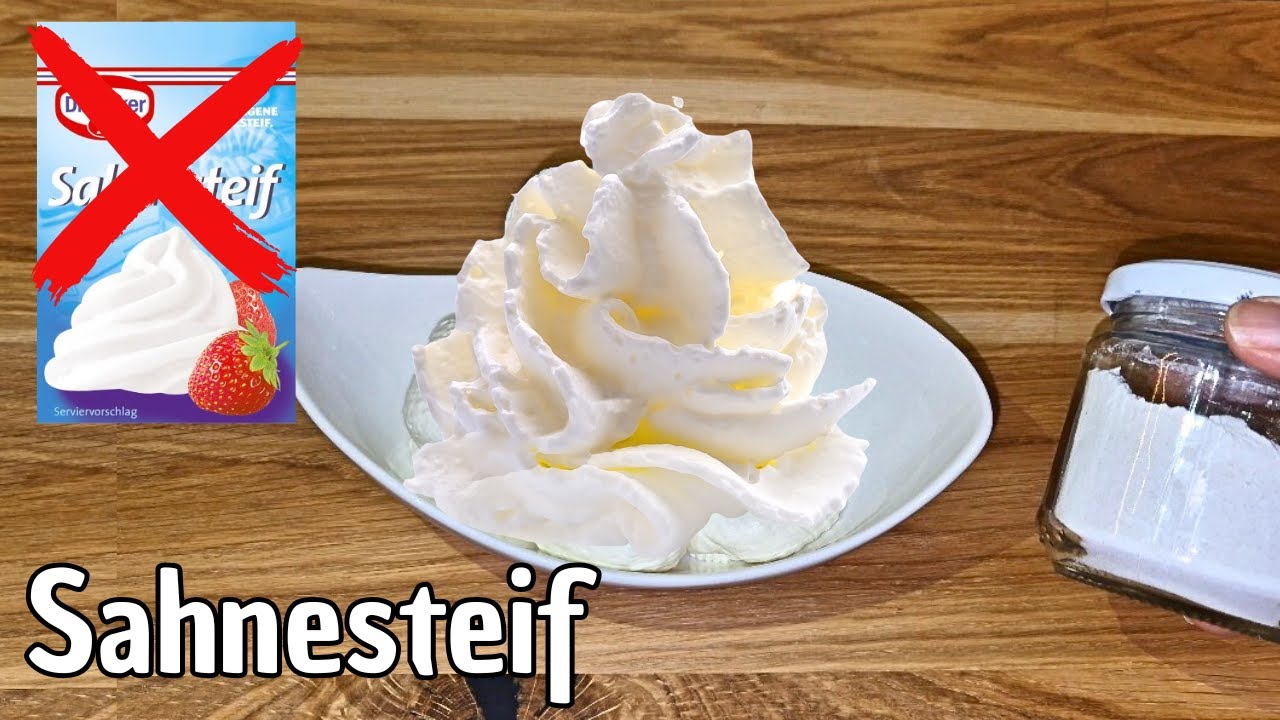 sahne steif selber machen