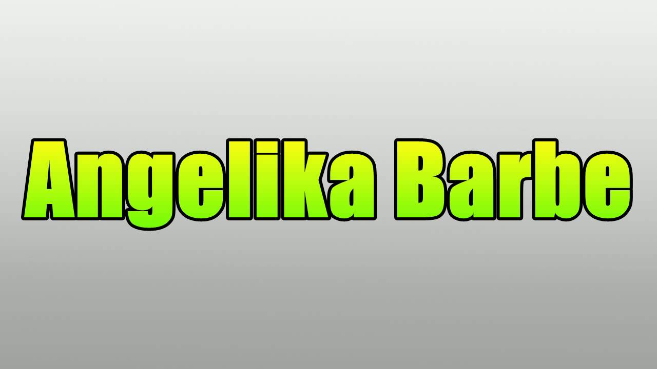 angelika barbe